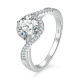 Trendy 0.50/1.00/1.50ct Carats VVS1 Moissanite Rings for Women 