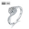 Trendy 0.50/1.00/1.50ct Carats VVS1 Moissanite Rings for Women 