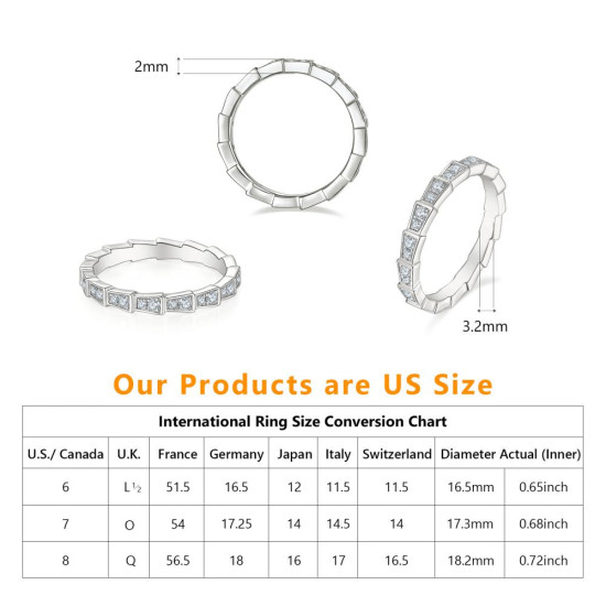 Newest 0.50 Carats VVS1 Moissanite Rings for Women