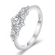 Cool 0.50 Carats VVS1 Three Stone Moissanite Rings for Women