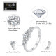 Cool 0.50 Carats VVS1 Three Stone Moissanite Rings for Women