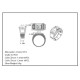 Fashion 1.0 Carats VVS1 Moissanite Men Ring