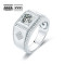 Fashion 1.0 Carats VVS1 Moissanite Men Ring