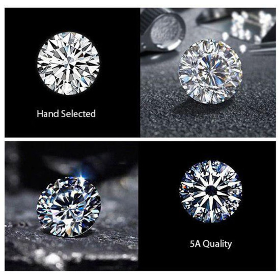 Trendy 1.0 Carats VVS1 Moissanite Men Ring