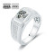 Cool 1.0 Carats VVS1 Moissanite Men Ring