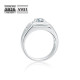 Stylish Sterling Silver 1.0 Carats VVS1 Moissanite Men Ring