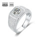 Trendy 1.0 Carats VVS1 Moissanite Men Ring