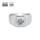 Trendy 1.0 Carats VVS1 Moissanite Men Ring