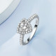 1.0 Carats Triangle VVS1 Moissanite Rings for Women