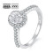 Trendy Oval 1.0 Carats VVS1 Moissanite Rings for Women