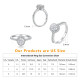 Trendy Oval 1.0 Carats VVS1 Moissanite Rings for Women