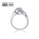 Delicately 1.0 Carats Heart VVS1 Moissanite Rings for Women