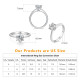 Glamorous 1.0 Carats VVS1 Moissanite Rings for Women