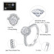 Glamorous 1.0 Carats Drop-shaped VVS1 Moissanite Rings for Women