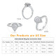 Glamorous 1.0 Carats Drop-shaped VVS1 Moissanite Rings for Women