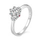 Iced 1.0 Carats VVS1 Moissanite Rings Prong Setting for Women 