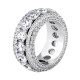 Iced Out Hip Hop Full Diamond CZ Mens Ring