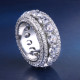 Iced Out Hip Hop Full Diamond CZ Mens Ring