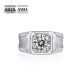 Sterling Silver 3.0 Carats VVS1 Moissanite Men Ring