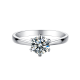 Daisy 1.0 Carats Sterling Silver VVS1 Moissanite Rings