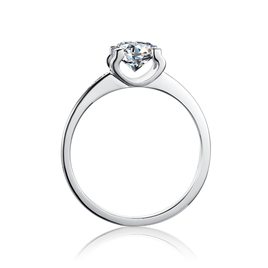 Dawn 1.0 Carats Sterling Silver VVS1 Womens Moissanite Rings