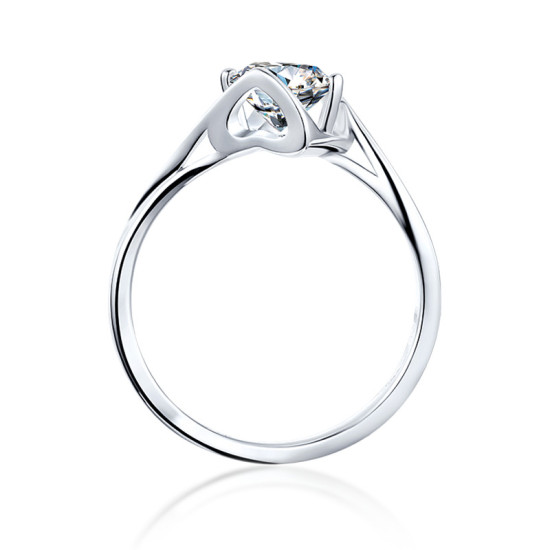 Deanna fasion1.0 Carats Sterling Silver Womens Moissanite Rings