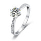 Dolores Chic 1.0 Carats Sterling Silver VVS1 Moissanite Rings