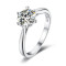 Dominic Gorgeous 1.0 Carats Sterling Silver VVS1 Moissanite Rings