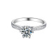 Dora Gorgeous 1.0 Carats Sterling Silver VVS1 Moissanite Rings