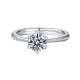 Doreen Glamorous Women 1.0 Carats Sterling Silver VVS1 Moissanite Rings