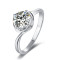 Alexia Glamorous Women 1.0 Carats Sterling Silver VVS1 Moissanite Rings