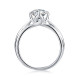 Ali Elegant Women 1.0 Carats Sterling Silver VVS1 Moissanite Rings