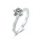 Allison Trandy 1.0 Carats Sterling Silver VVS1 Moissanite Rings for Women