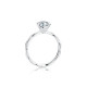 Allison Trandy 1.0 Carats Sterling Silver VVS1 Moissanite Rings for Women