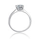 Edith 1.0 Carats Sterling Silver VVS1 Moissanite Rings for Women