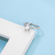 Eileen Chic 1.0 Carats Sterling Silver VVS1 Moissanite Rings