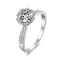 Eleanore Women 1.0 Carats Sterling Silver VVS1 Moissanite Rings