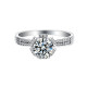 Eleanore Women 1.0 Carats Sterling Silver VVS1 Moissanite Rings