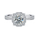 Elsie Fashion 1.0 Carats Sterling Silver VVS1 Moissanite Rings