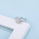 Elsie Fashion 1.0 Carats Sterling Silver VVS1 Moissanite Rings