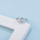 Elva Modern Carats Sterling Silver VVS1 Moissanite Rings