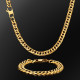 6-Sided | 12mm Stainless Steel Miami Cuban Link Chain and Bracelet Set