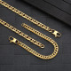 6-Sided | 8mm Stainless Steel Miami Cuban Link Chain and Bracelet Set for Men