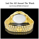 Iceforall Chic Fully Iced Round Bezel Mens Watch
