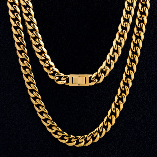 Cool 10mm Stainless Steel Cuban Link Chain