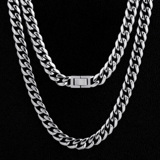 Cool 10mm Stainless Steel Cuban Link Chain