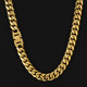 Fashion 12mm Miami Stainless Steel Cuban Link Chain