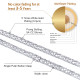 Fashion 4mm White Gold CZ Diamond Mens Tennis Chains