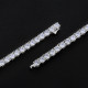 Fashion 4mm White Gold CZ Diamond Mens Tennis Chains