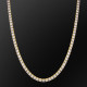 Cool 5mm 14K Gold CZ Diamond Mens Tennis Chains